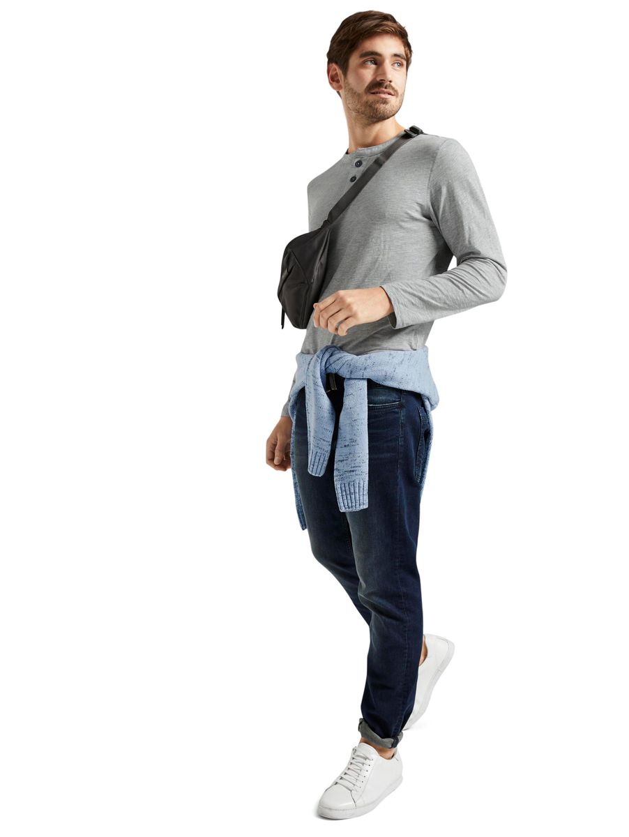 Henley-Langarmshirt