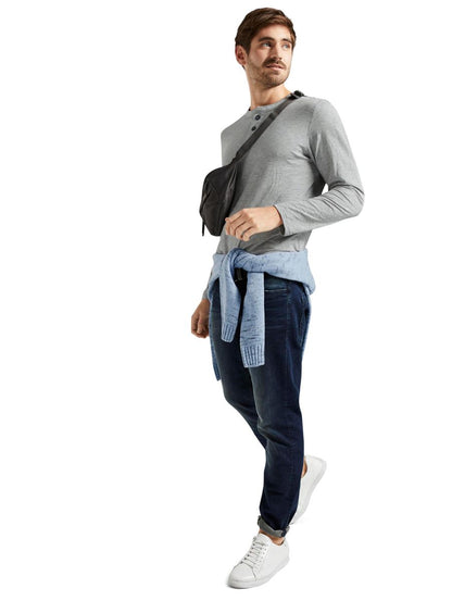 Henley-Langarmshirt