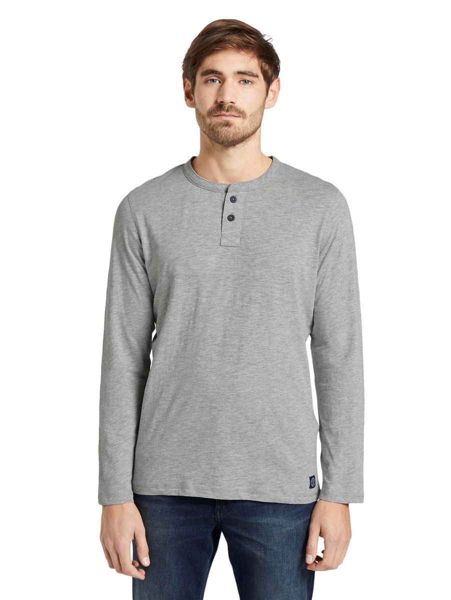 Henley-Langarmshirt