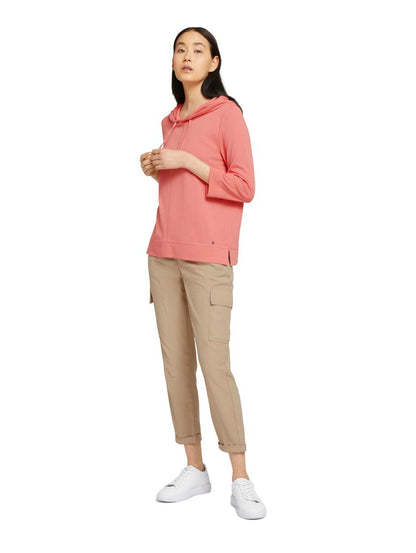 3/4 Arm Shirt mit Kapuze