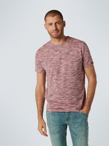 T-Shirt Crewneck Multi Coloured Yarn Dyed Melange