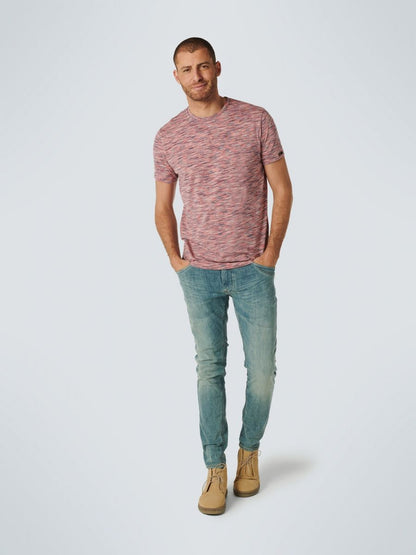 T-Shirt Crewneck Multi Coloured Yarn Dyed Melange