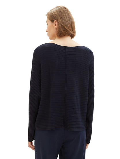 Strukturierter Strickpullover