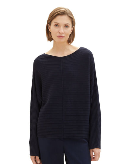 Strukturierter Strickpullover