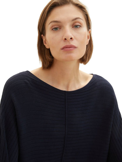 Strukturierter Strickpullover