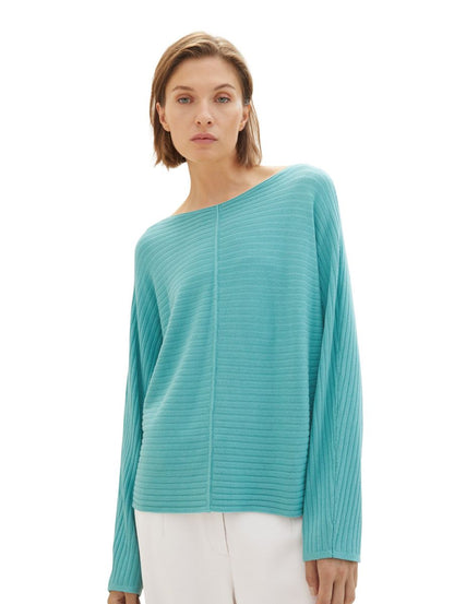 Strukturierter Strickpullover