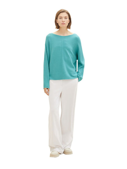 Strukturierter Strickpullover