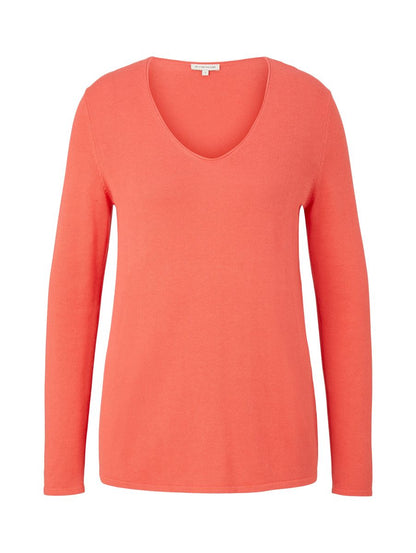 Pullover mit V-Ausschnitt