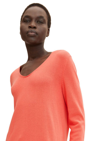 Pullover mit V-Ausschnitt