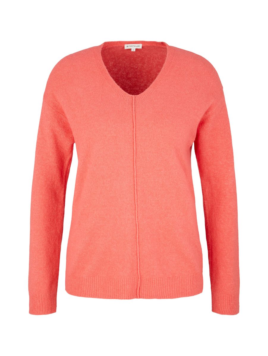 Strickpullover mit V-Ausschnitt