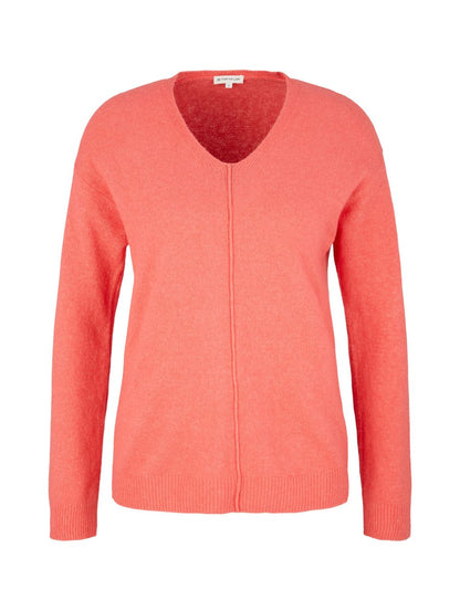 Strickpullover mit V-Ausschnitt
