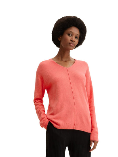 Strickpullover mit V-Ausschnitt