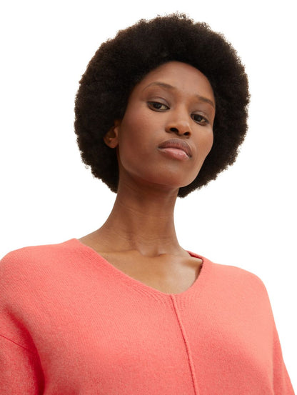 Strickpullover mit V-Ausschnitt
