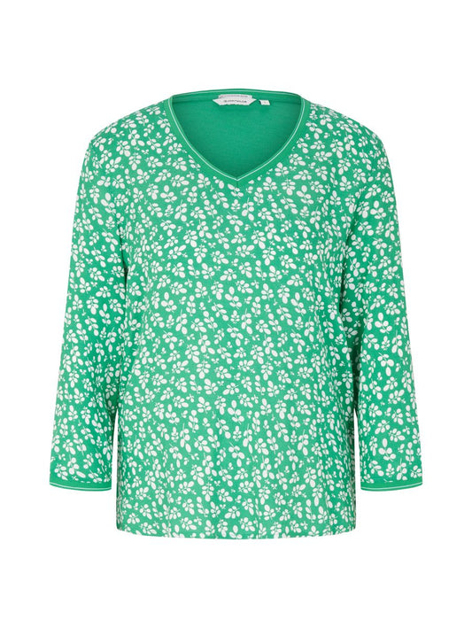 Langarmshirt mit Allover-Print