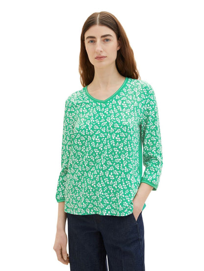 Langarmshirt mit Allover-Print