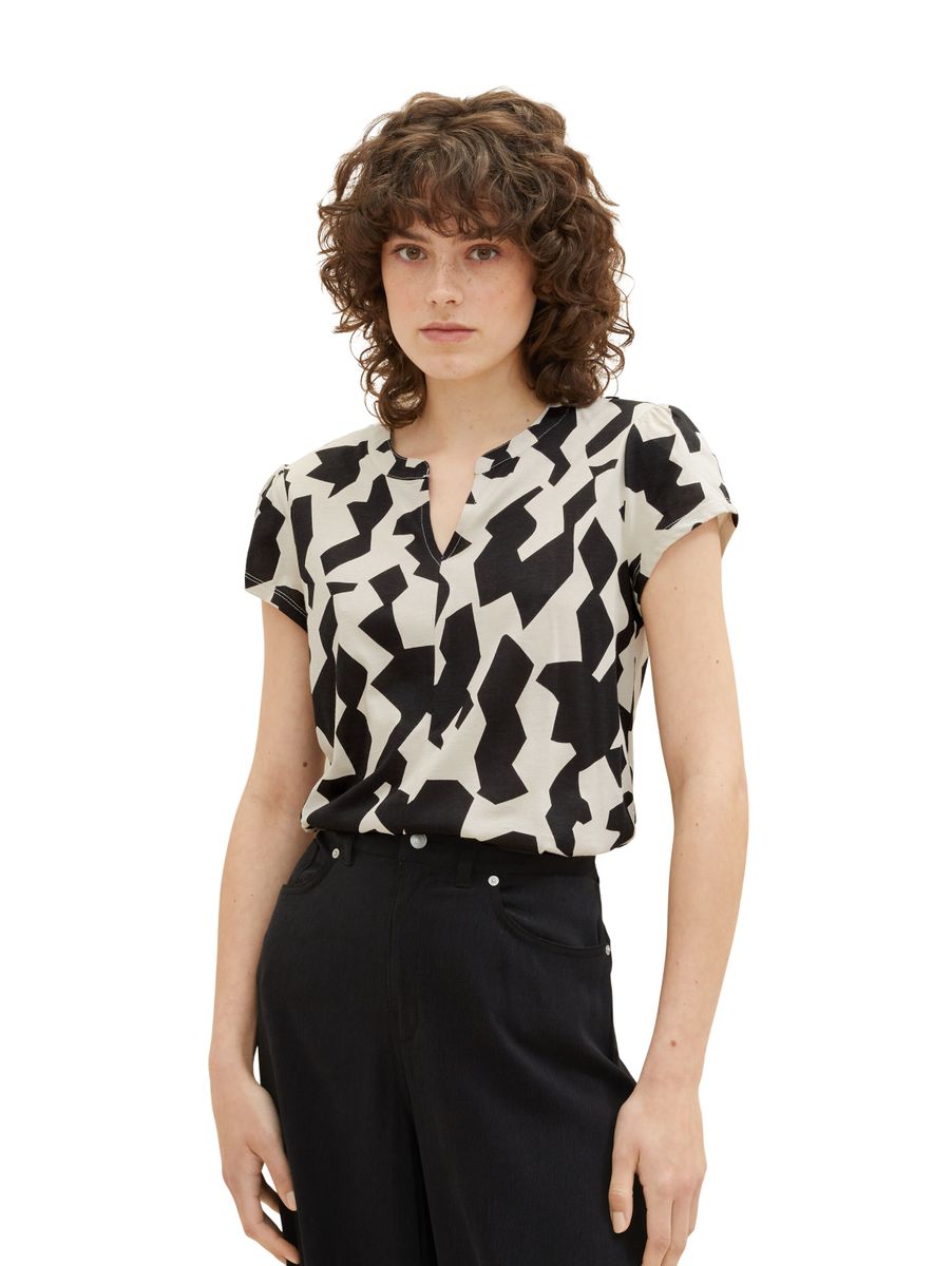 Gemustertes Blusenshirt