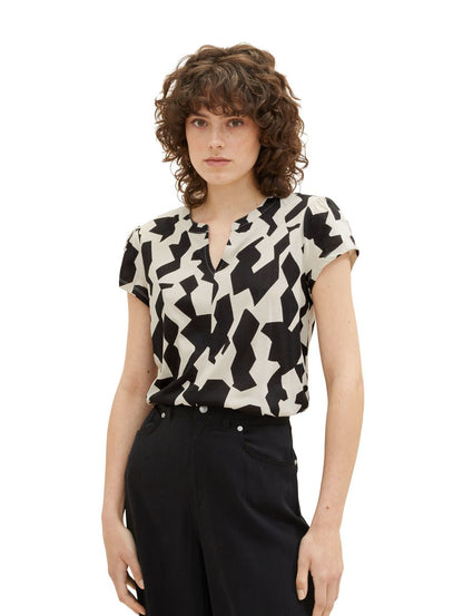 Gemustertes Blusenshirt