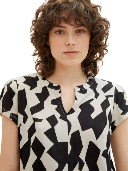 Gemustertes Blusenshirt