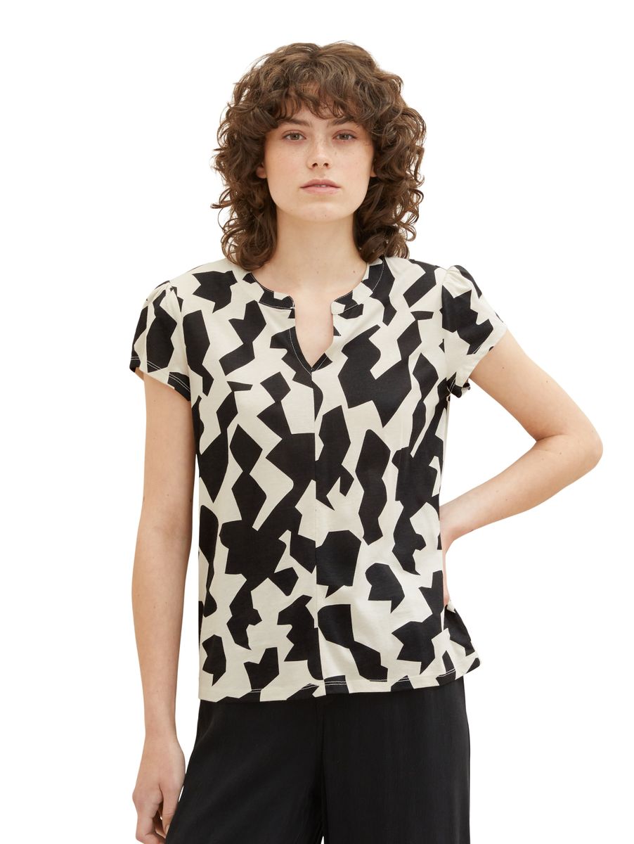 Gemustertes Blusenshirt