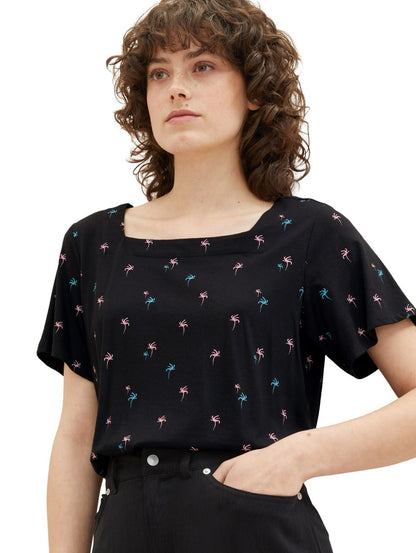 Gemustertes T-Shirt