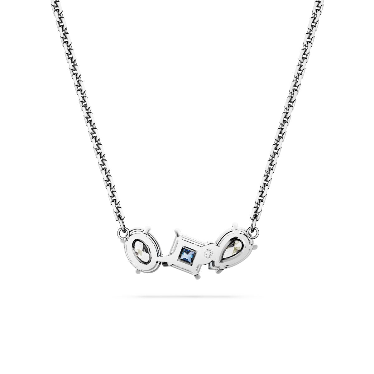 Mesmera Anhänger, Verschiedene Schliffe, Blau, Rhodiniert