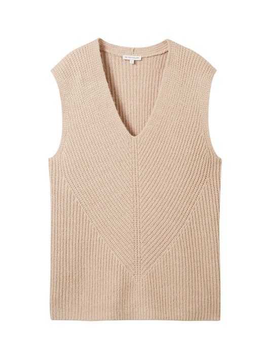Strickpullunder mit V-Ausschnitt
