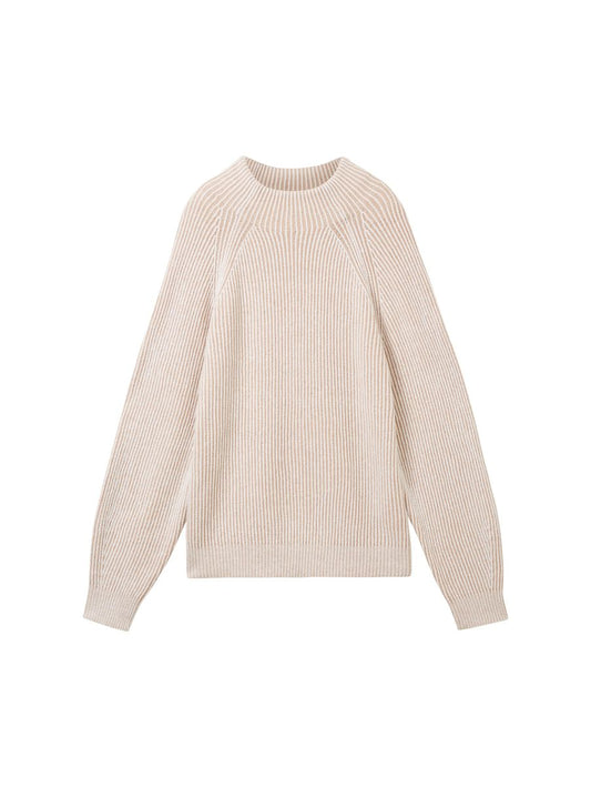Strickpullover mit Stehkragen