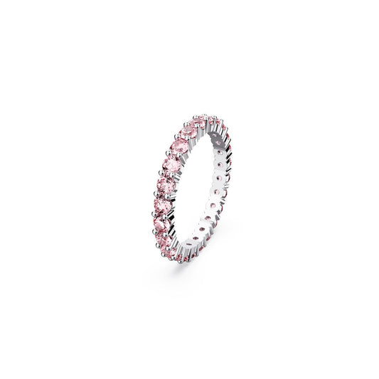 Matrix Ring, Rundschliff, Rosa, Rhodiniert
