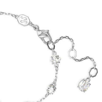 Mesmera Armband, Verschiedene Schliffe, Verstreutes Design, Weiß, Rhodiniert