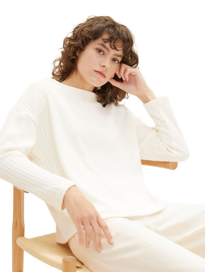 Sweatshirt mit Struktur