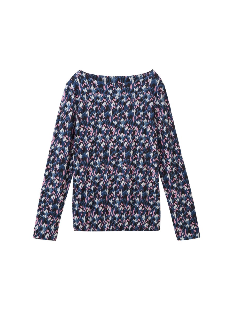 Langarmshirt mit Allover-Print