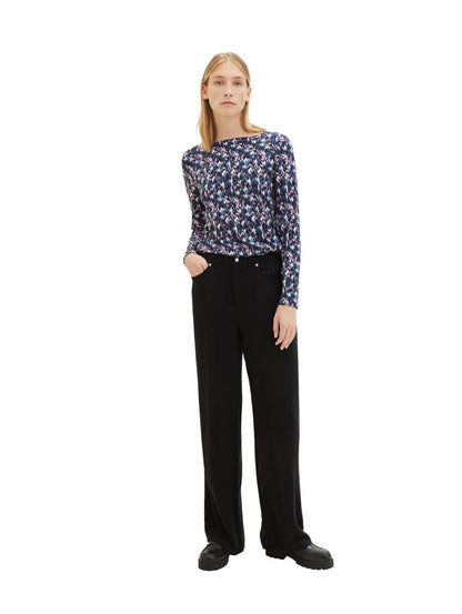 Langarmshirt mit Allover-Print