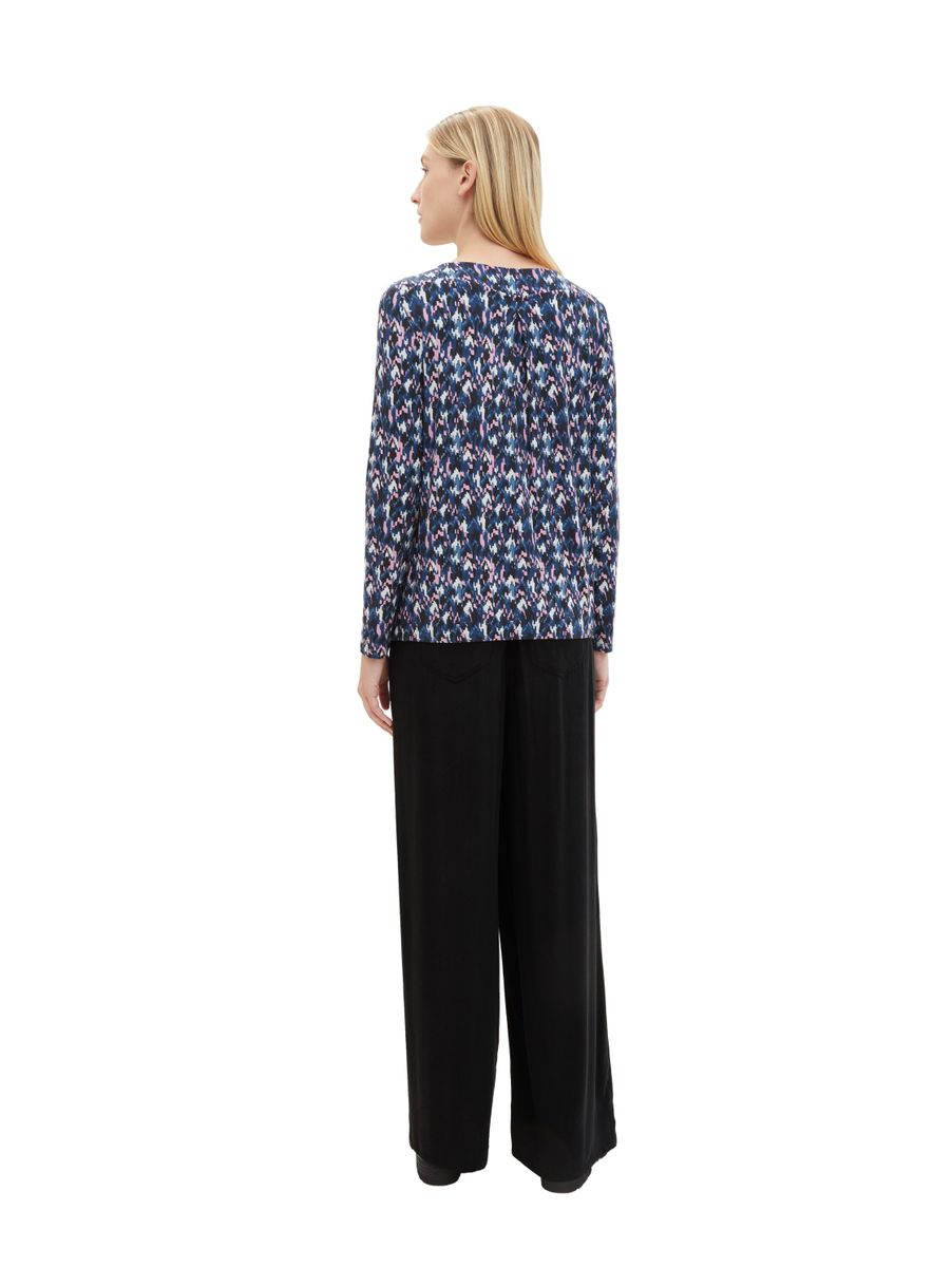 Langarmshirt mit Allover-Print