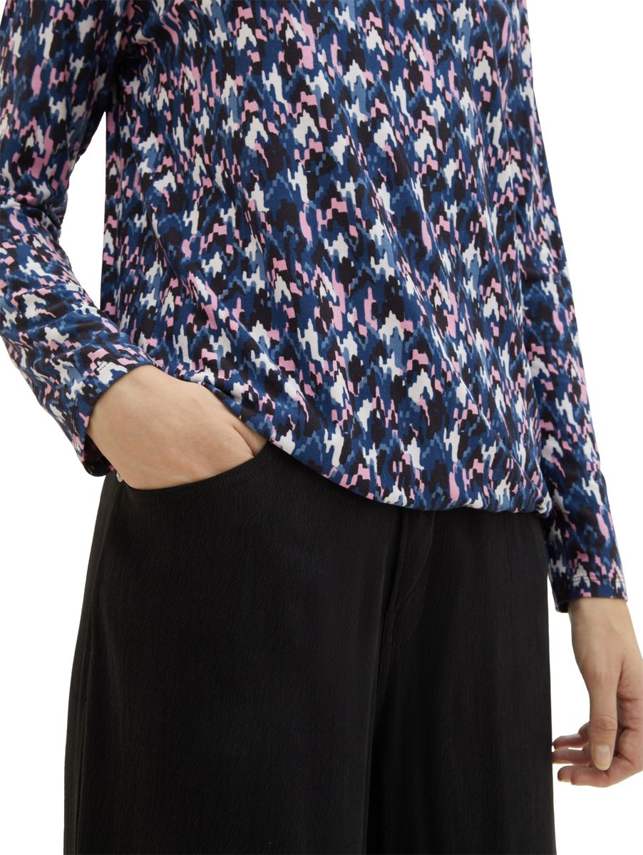 Langarmshirt mit Allover-Print