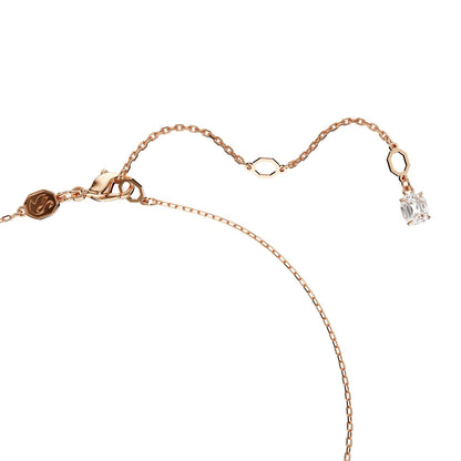 Hyperbola Anhänger, Unendlichkeit, Weiß, Roségold-Legierungsschicht