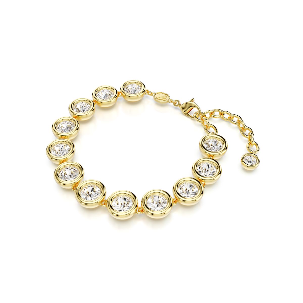 Imber Armband, Rundschliff, Weiß, Goldlegierungsschicht