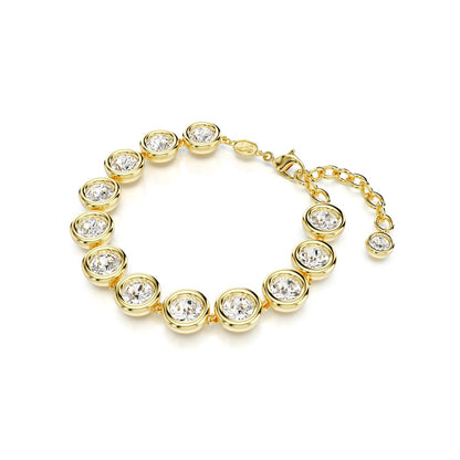 Imber Armband, Rundschliff, Weiß, Goldlegierungsschicht