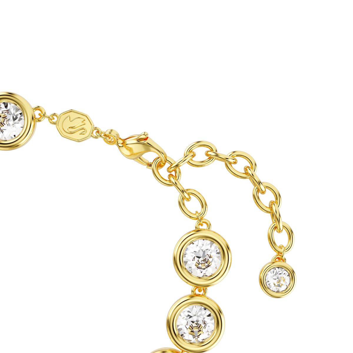 Imber Armband, Rundschliff, Weiß, Goldlegierungsschicht