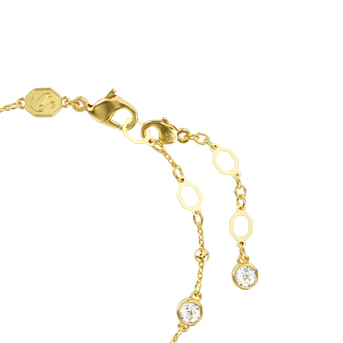 Imber Armband, Rundschliff, Weiß, Goldlegierungsschicht