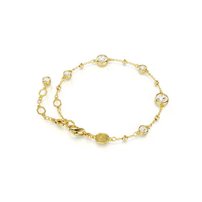 Imber Armband, Rundschliff, Weiß, Goldlegierungsschicht
