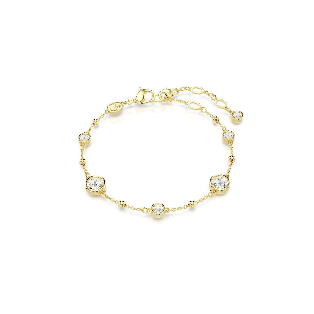Imber Armband, Rundschliff, Weiß, Goldlegierungsschicht