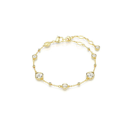 Imber Armband, Rundschliff, Weiß, Goldlegierungsschicht