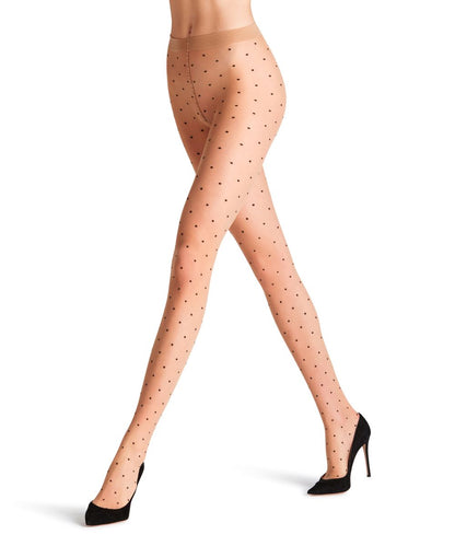FALKE Dot Bicolor 15 DEN Damen Strumpfhose
