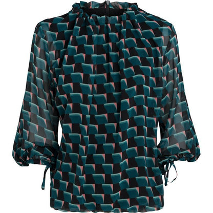 Top multicolour graphic print