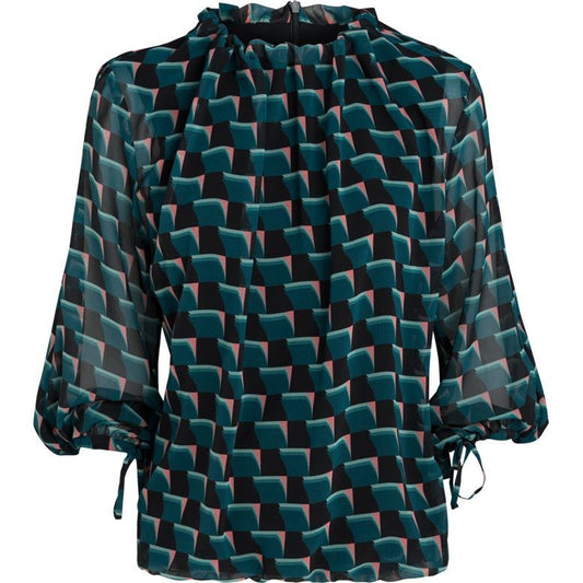Top multicolour graphic print
