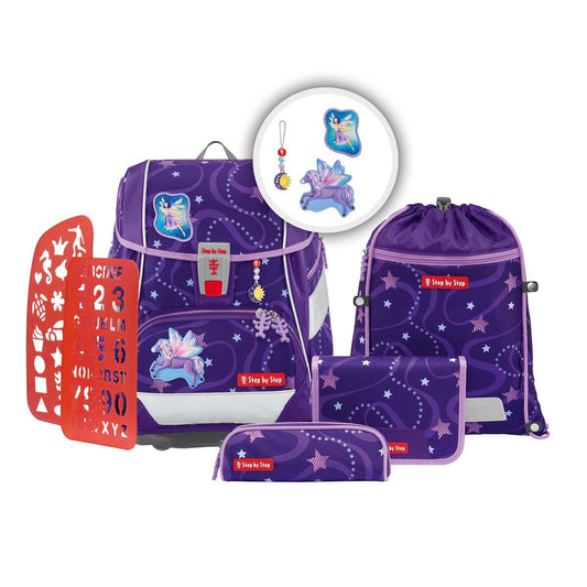 2IN1 PLUS Schulranzen-Set Pegasus Em