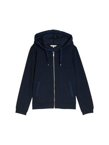 Hoodie Sweatjacke aus Scuba