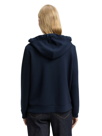 Hoodie Sweatjacke aus Scuba