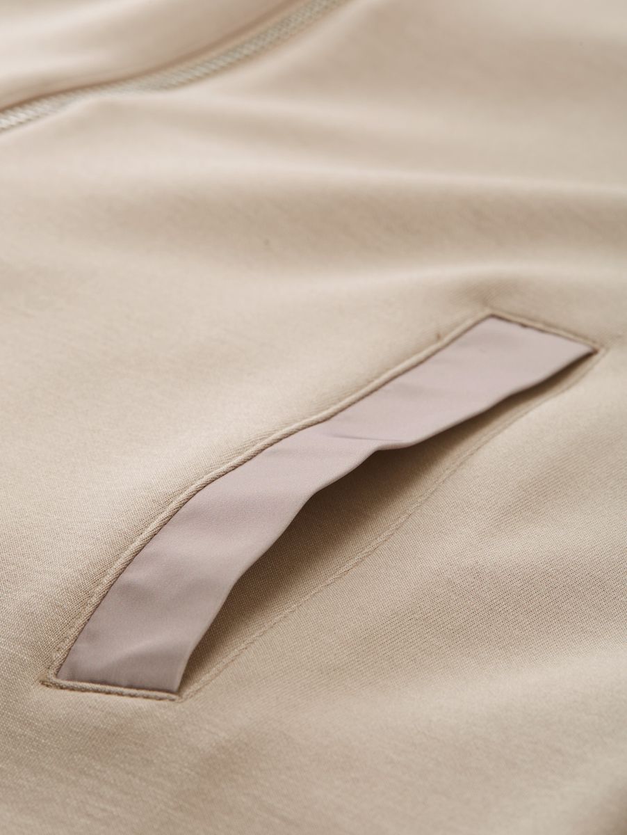 Hoodie Sweatjacke aus Scuba