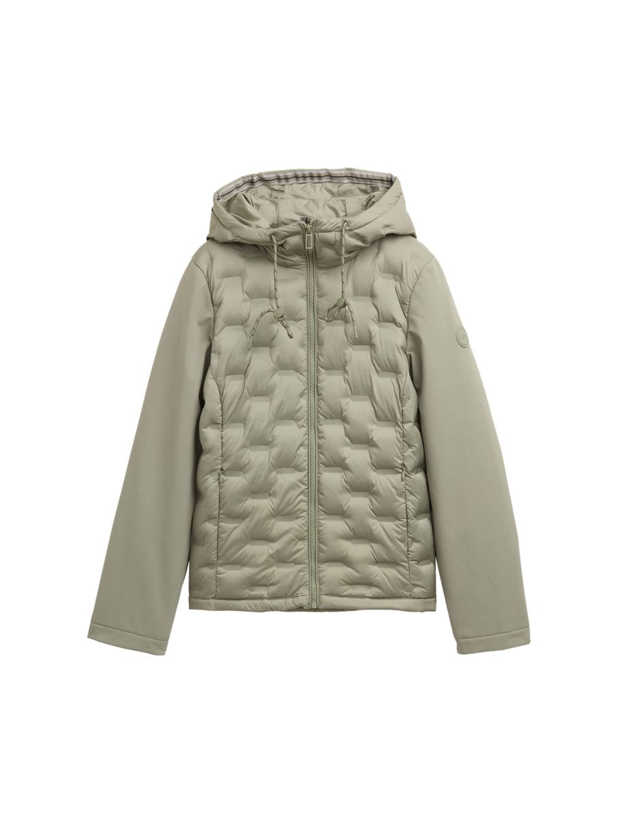 Hybrid Steppjacke mit Kapuze